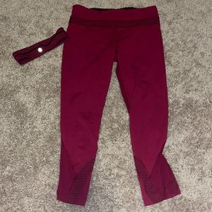Lululemon legging and matching headband